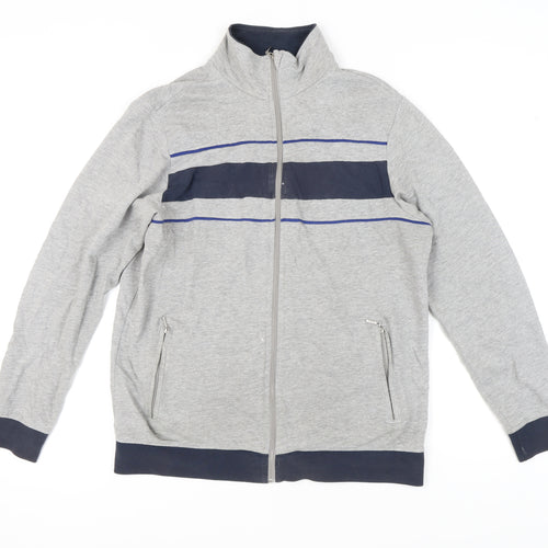 Livergy Men's Grey Full Zip Sweatshirt M