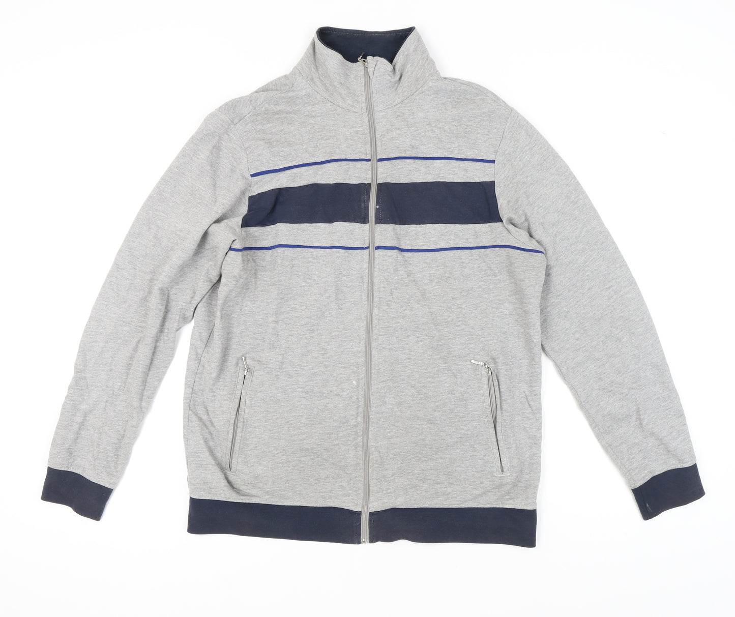 Livergy Men's Grey Full Zip Sweatshirt M