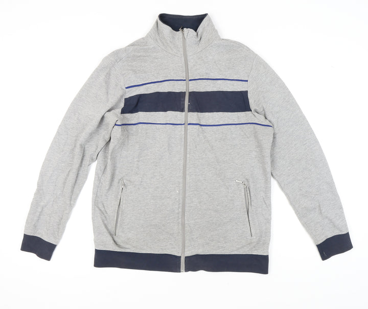 Livergy Men's Grey Full Zip Sweatshirt M