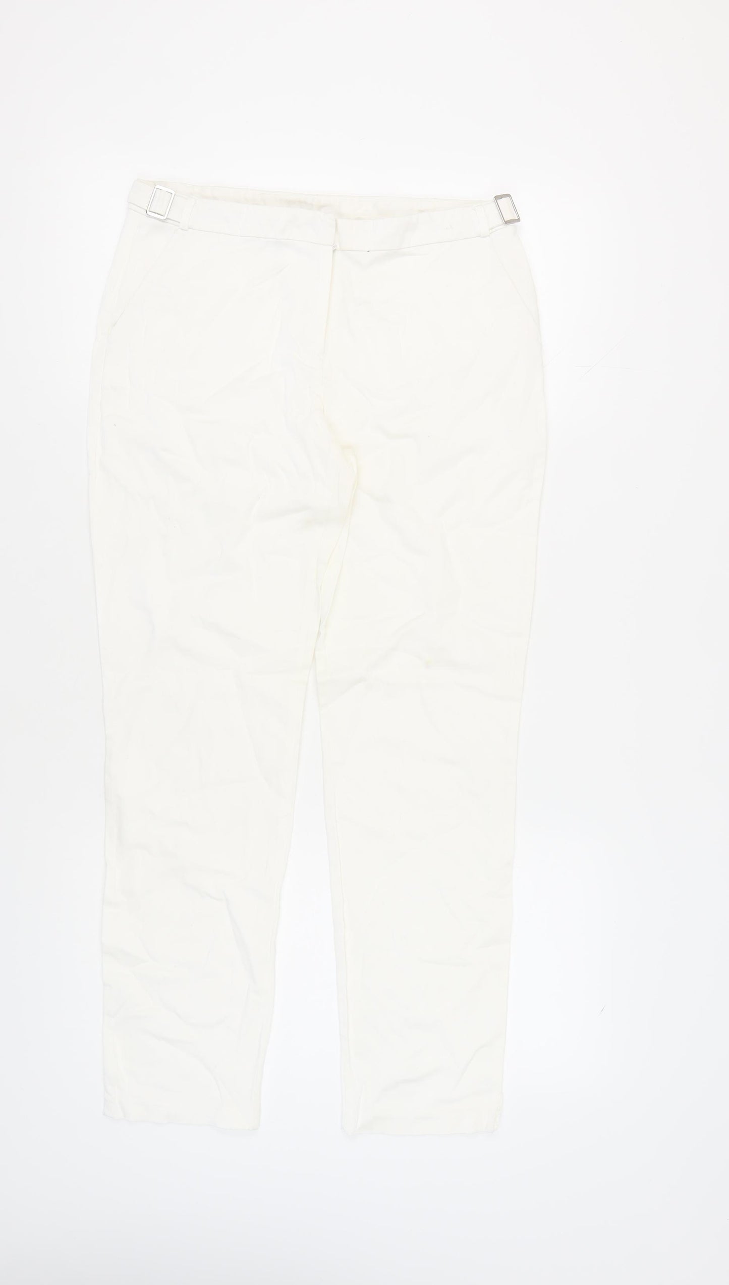 Dorothy Perkins Women's Ivory Trousers Size 12 Casual