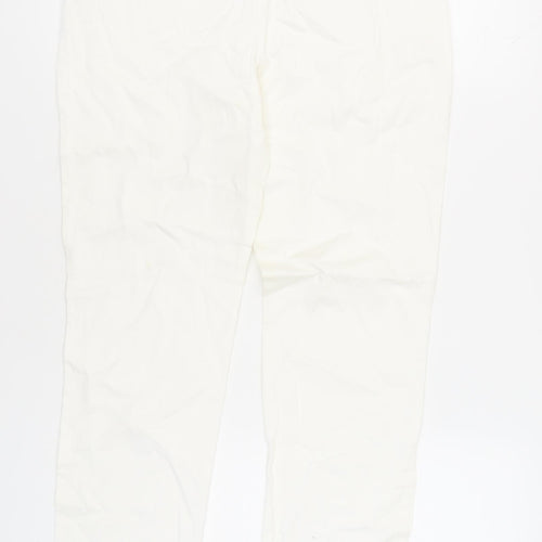 Dorothy Perkins Women's Ivory Trousers Size 12 Casual