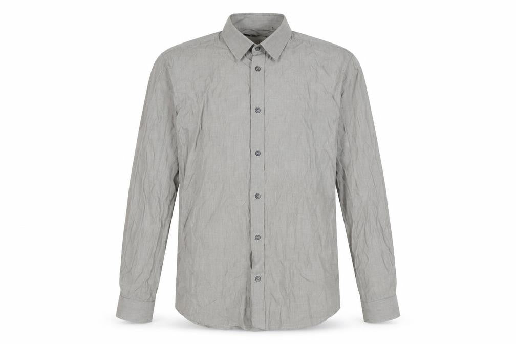 Tiger of Sweden Men's Grey Striped Button-Up Shirt