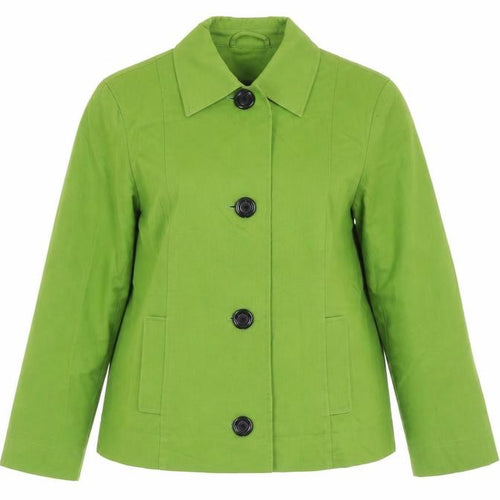 East Women’s Green Cotton Blazer, Size 12, Lined
