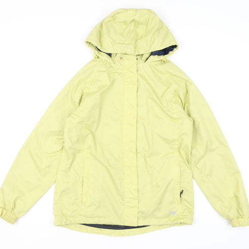 Trespass Women's Yellow Rain Coat Jacket M Waterproof