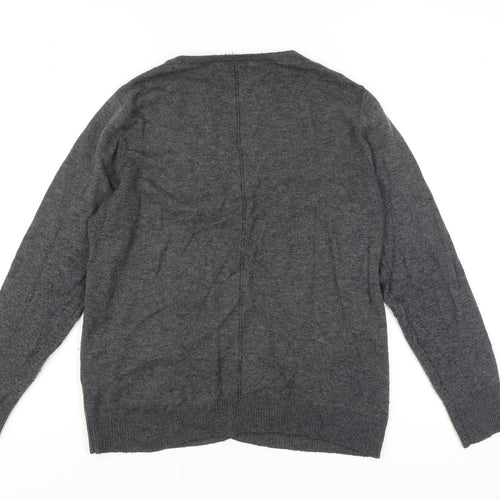 Fat Face Women's Grey Cardigan UK 16 V-Neck