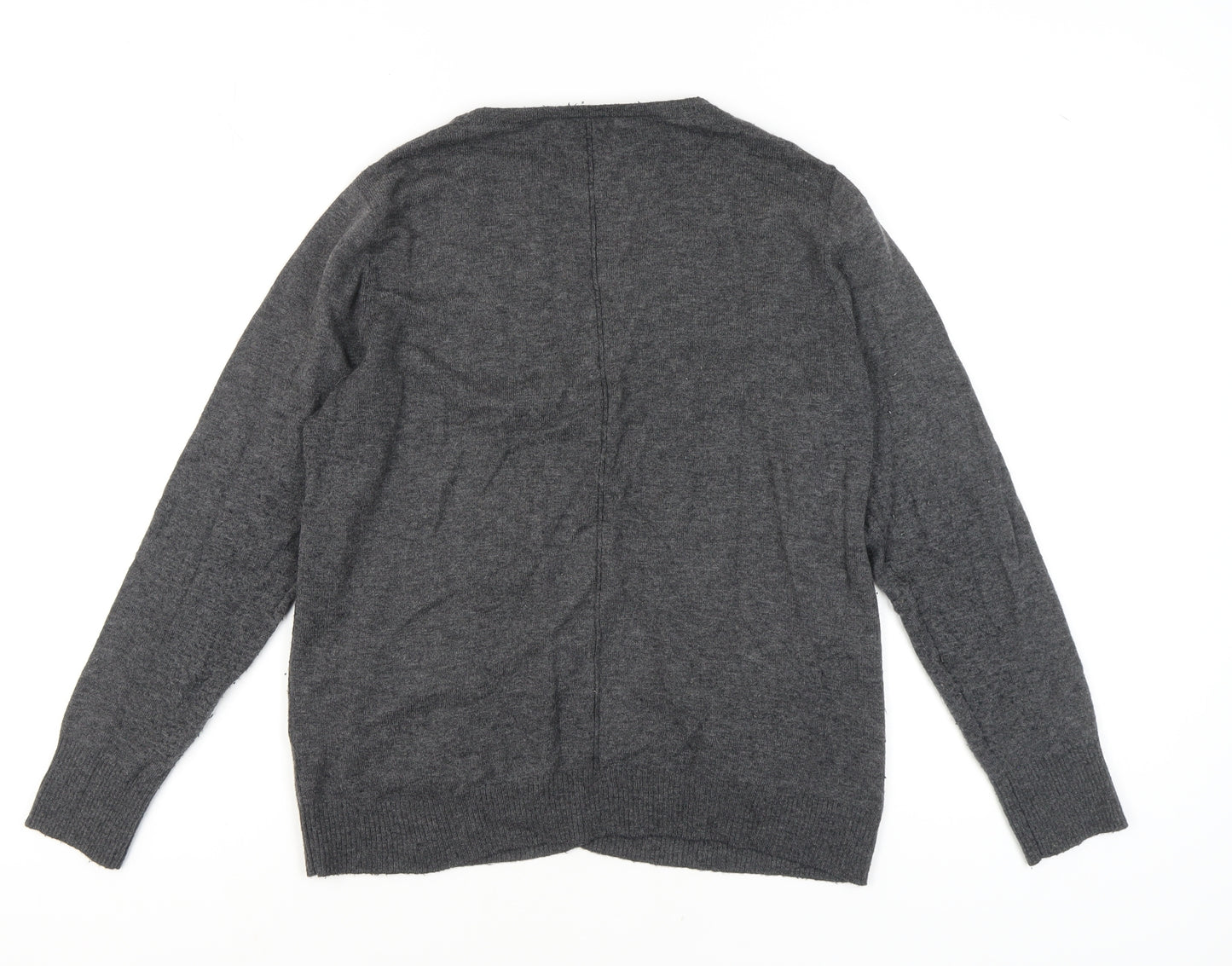 Fat Face Women's Grey Cardigan UK 16 V-Neck