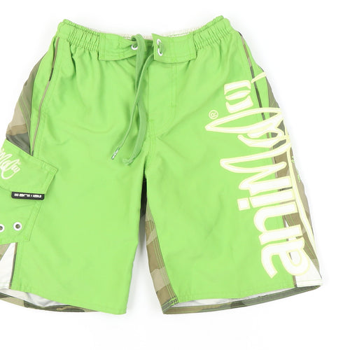 Animal Boys Green Cargo Shorts XS