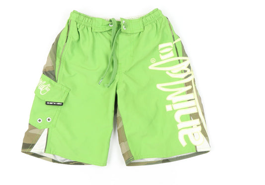 Animal Boys Green Cargo Shorts XS