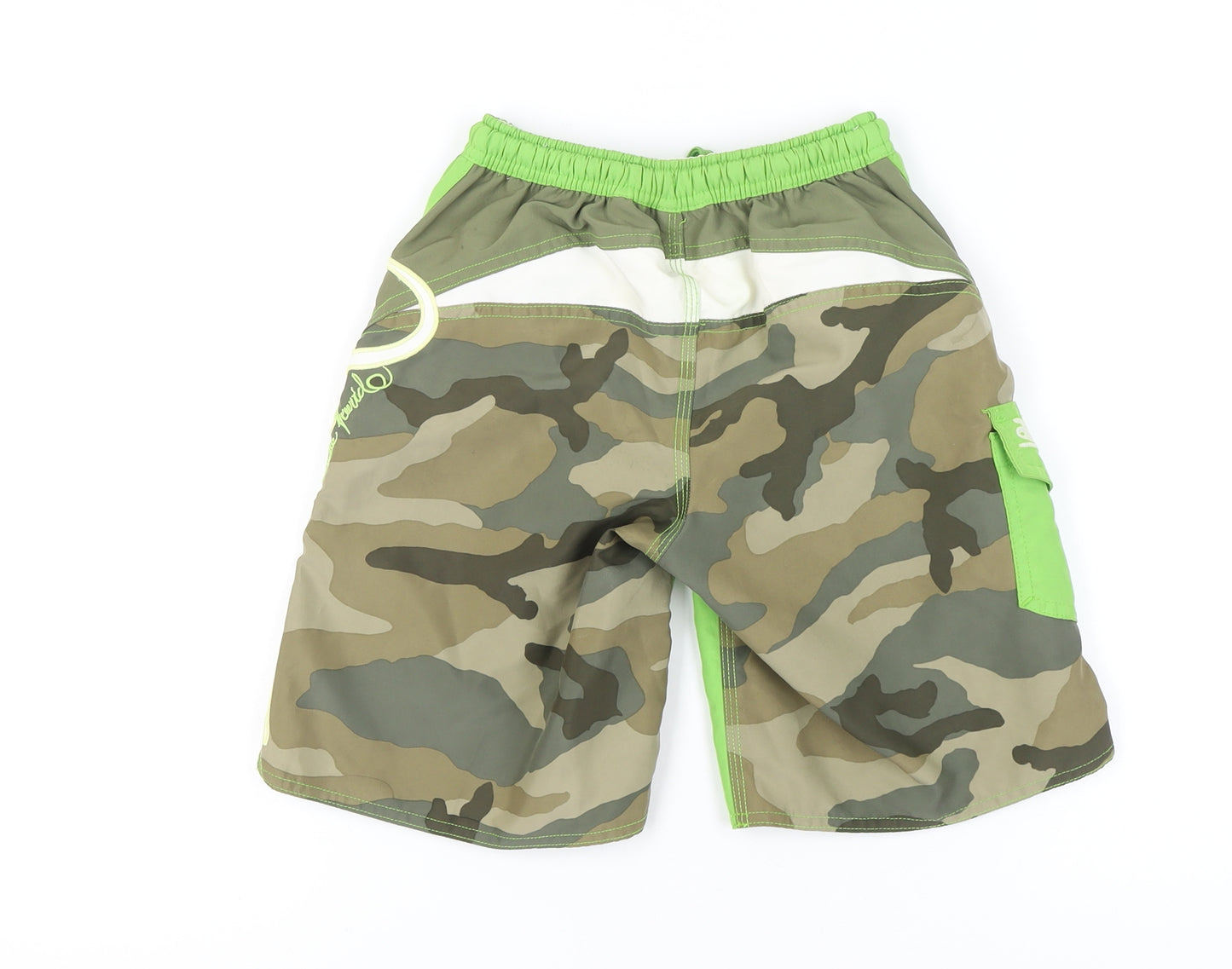 Animal Boys Green Cargo Shorts XS