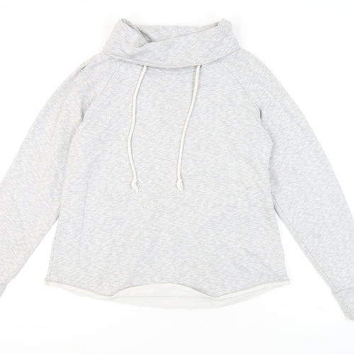 Gap Women’s Grey Hoodie, Size L, Cowl Neck Jersey