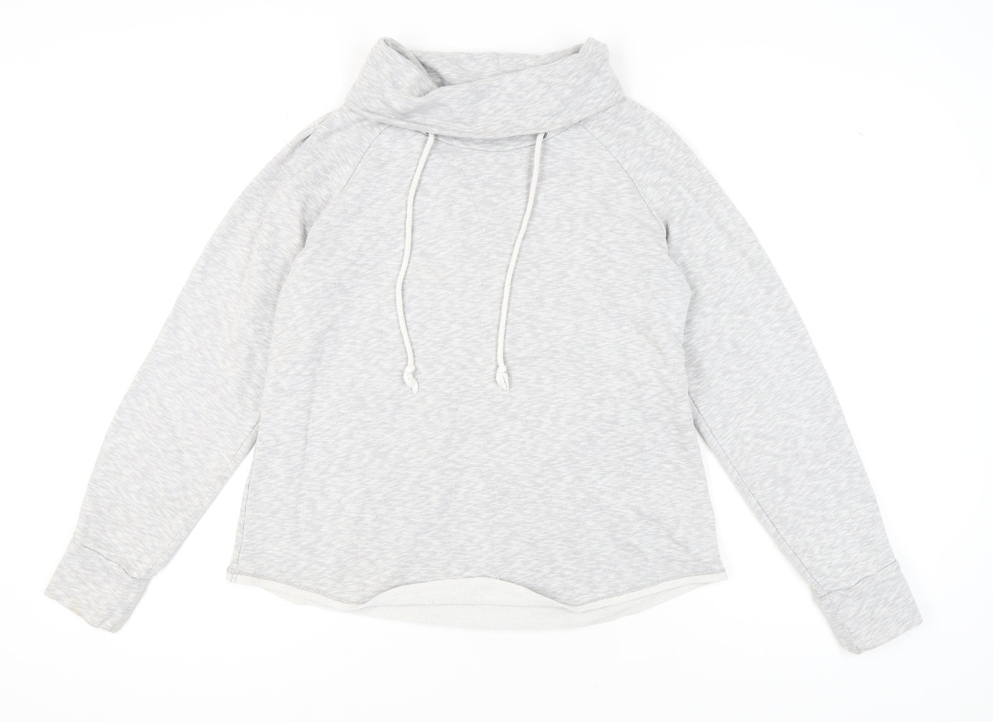 Gap Women’s Grey Hoodie, Size L, Cowl Neck Jersey