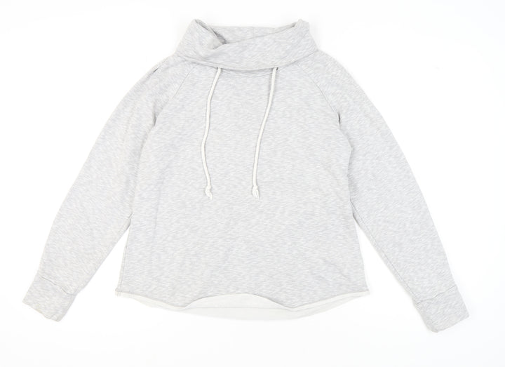 Gap Women’s Grey Hoodie, Size L, Cowl Neck Jersey