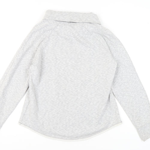 Gap Women’s Grey Hoodie, Size L, Cowl Neck Jersey
