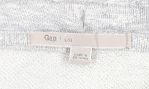 Gap Women’s Grey Hoodie, Size L, Cowl Neck Jersey
