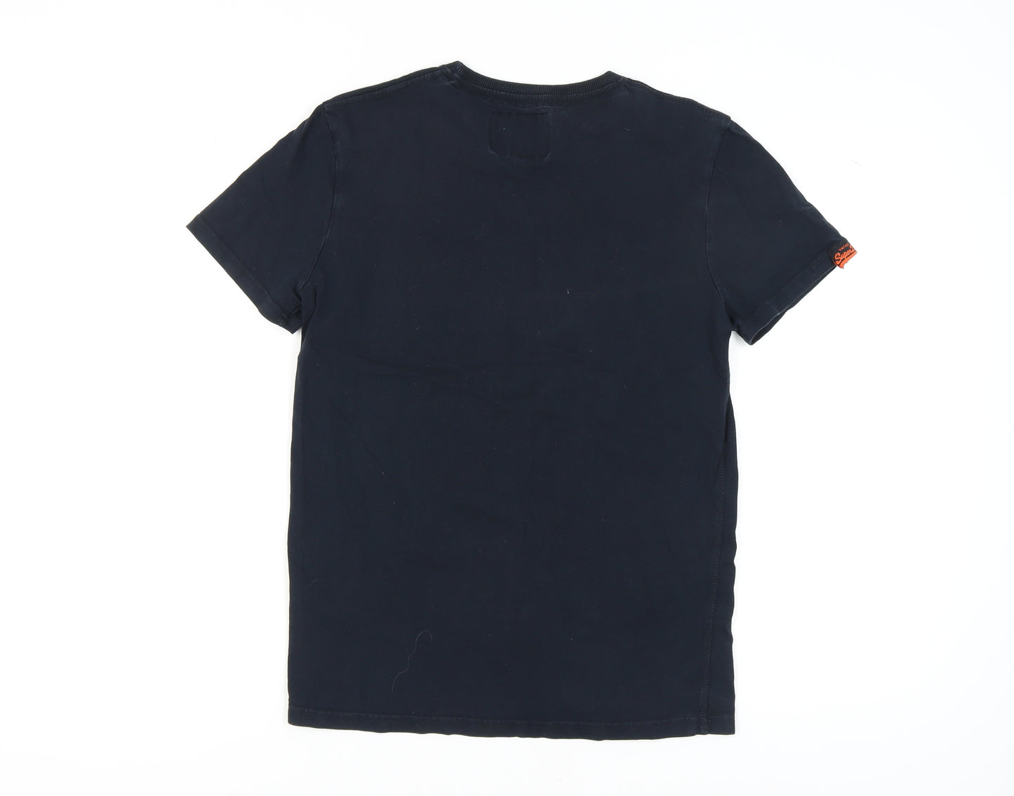 Superdry Unisex Black T-Shirt Size M Vintage Style