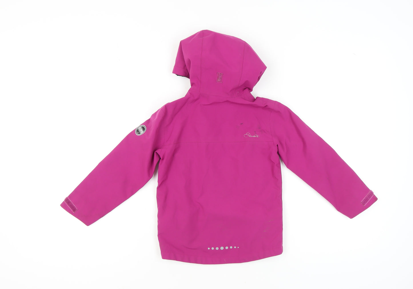 Dare 2b Girls Pink Hooded Waterproof Jacket Size 5-6