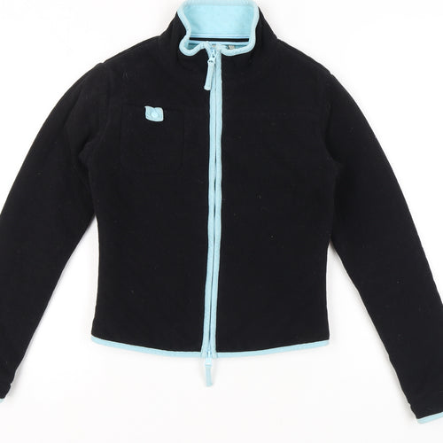 Fat Face Women's Black Fleece Jacket, Small, Full Zip Casual Wear