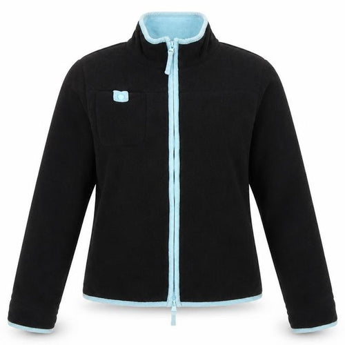 Fat Face Women's Black Fleece Jacket, Small, Full Zip Casual Wear