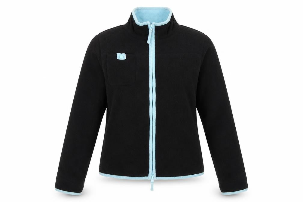Fat Face Women's Black Fleece Jacket, Small, Full Zip Casual Wear