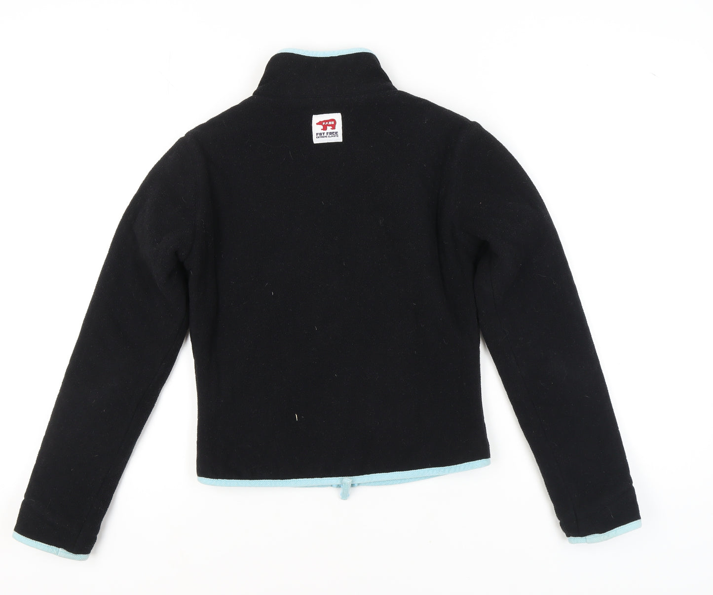 Fat Face Women's Black Fleece Jacket, Small, Full Zip Casual Wear