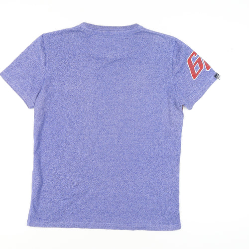 SuperDry Men's Blue Graphic Print T-Shirt Medium