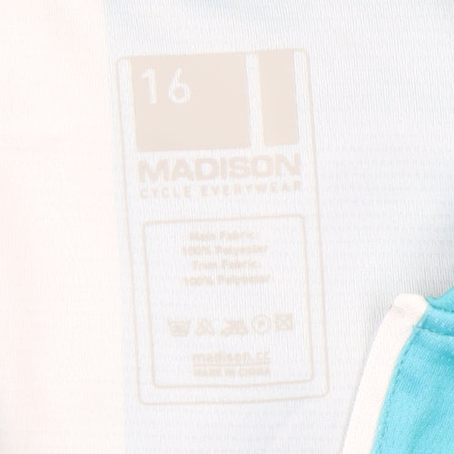 Madison Women's Cycling Jersey Blue Size 16