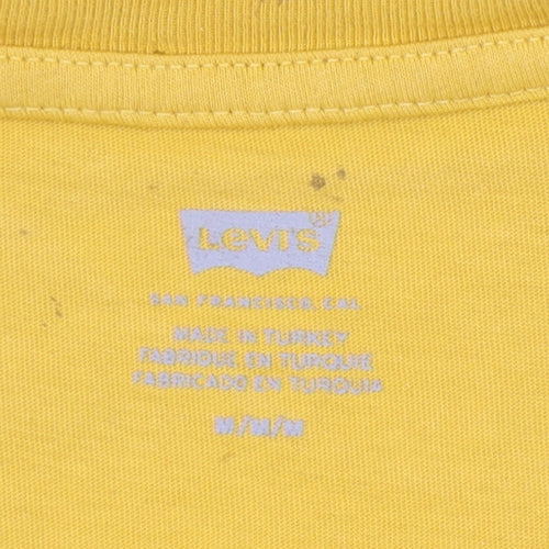 Levi's Men's Yellow Graphic Print T-Shirt M