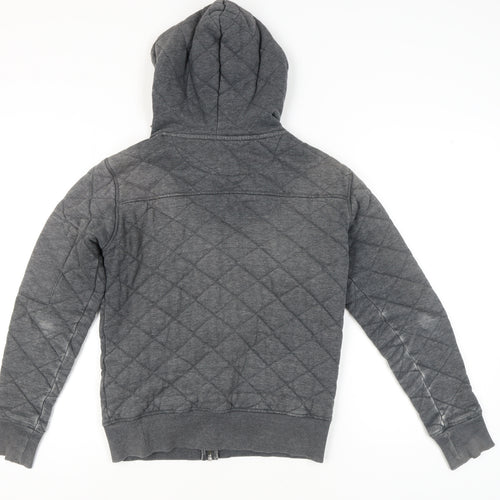 Firetrap Men's Grey Full Zip Hoodie, Small