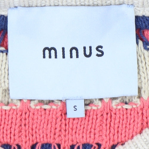 Minus Women's Multicoloured Striped Pullover Jumper