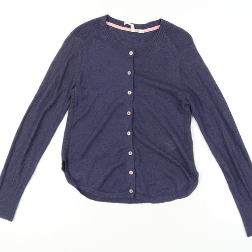 White Stuff Women's Blue Cardigan UK 8, Button Accents