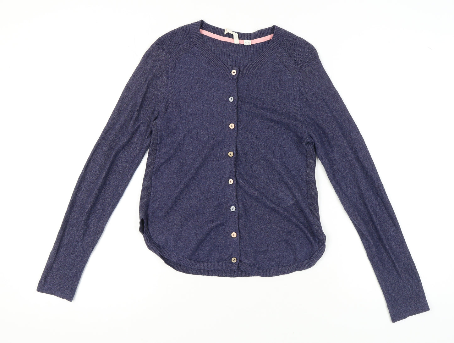 White Stuff Women's Blue Cardigan UK 8, Button Accents