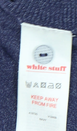 White Stuff Women's Blue Cardigan UK 8, Button Accents