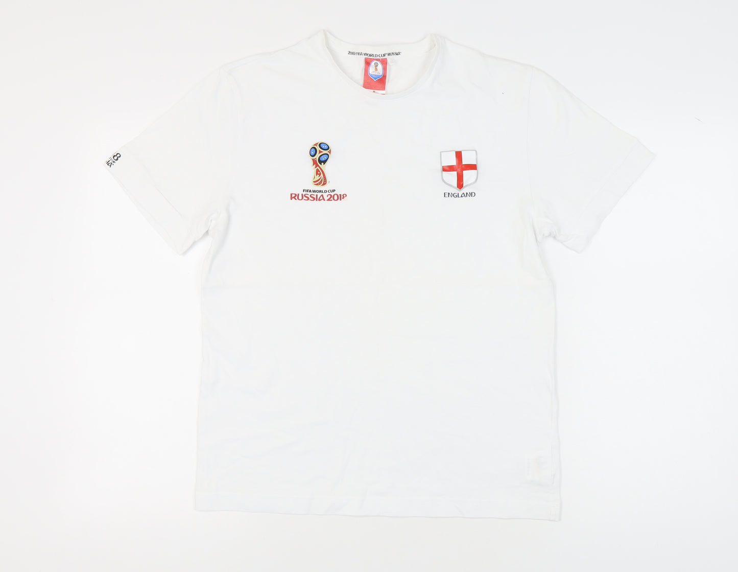 FIFA England Men's White T-Shirt M World Cup 2018
