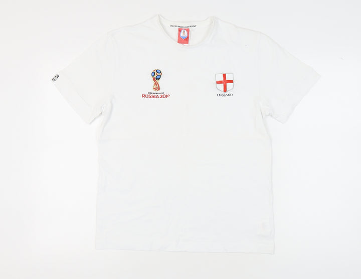 FIFA England Men's White T-Shirt M World Cup 2018