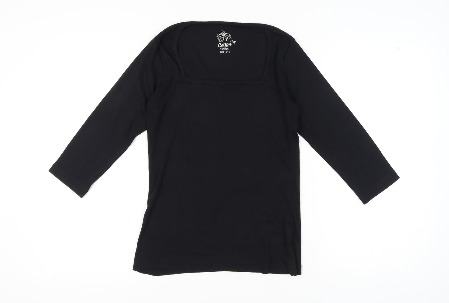 Cotton Traders Women's Black Top Size 10/12