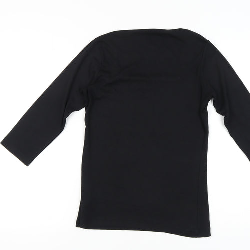 Cotton Traders Women's Black Top Size 10/12