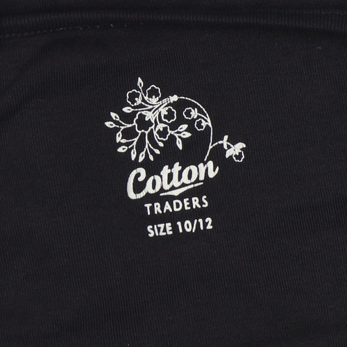Cotton Traders Women's Black Top Size 10/12