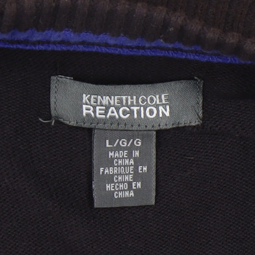 Kenneth Cole Reaction Men's Black Full Zip Jumper L