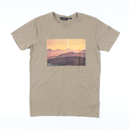 Regatta Men's Beige Graphic Print T-Shirt Size S