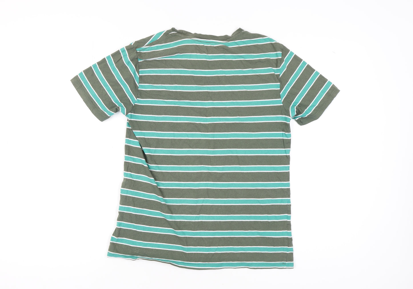 Levi's Men's Green Striped T-Shirt, Size S