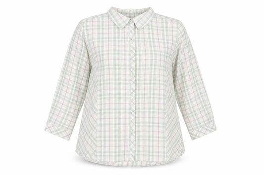 Front view of Isle Women's Multicoloured Button-Up Shirt -, size 24