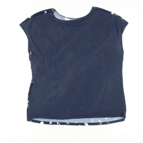 Ted Baker Women's Blue T-Shirt, Size 12, Round Neck