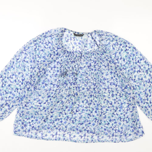 David Emanuel Women's Floral Tunic Blouse Size 18 Multicoloured