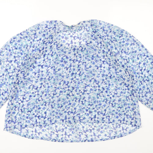David Emanuel Women's Floral Tunic Blouse Size 18 Multicoloured