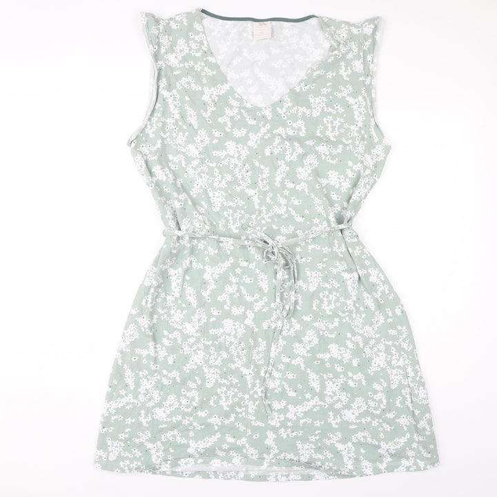 Trespass Women's Green Floral Sleeveless A-Line Dress