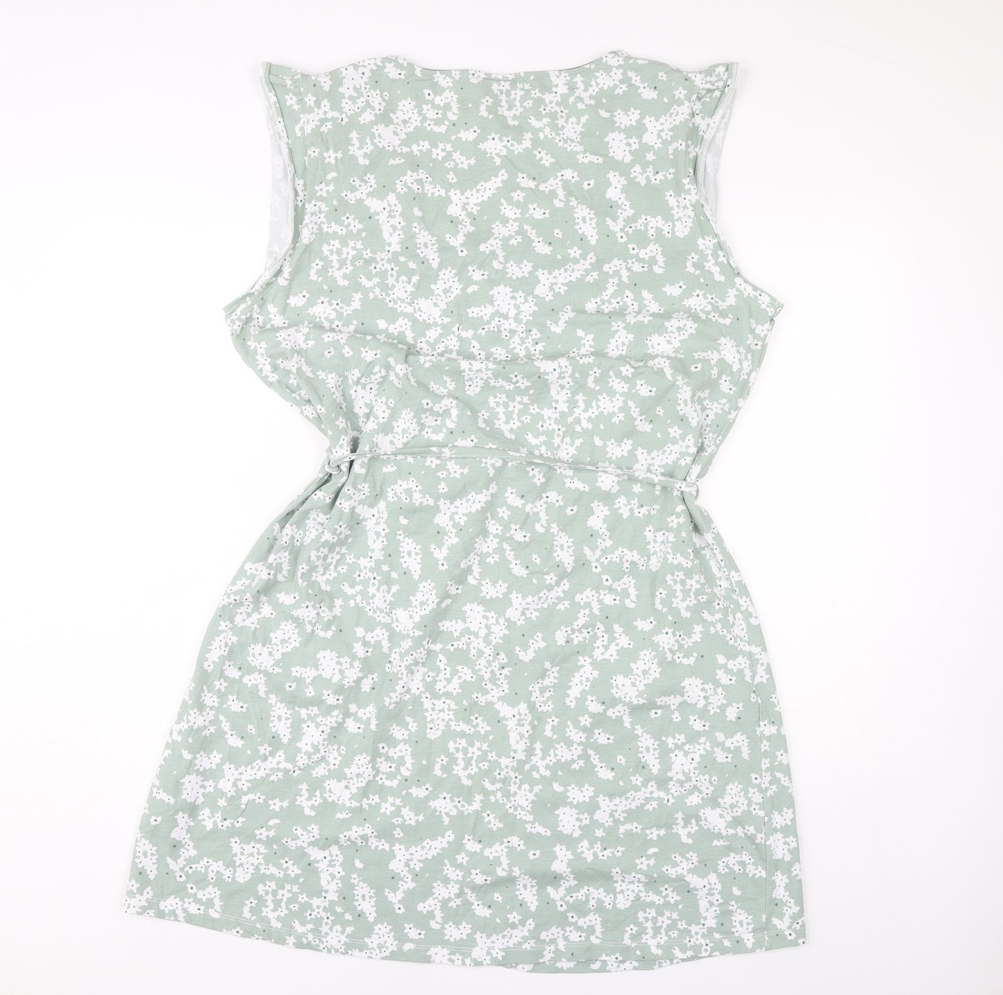 Trespass Women's Green Floral Sleeveless A-Line Dress