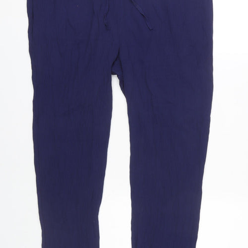 Damart Women's Blue Relaxed Fit Trousers