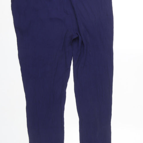 Damart Women's Blue Relaxed Fit Trousers