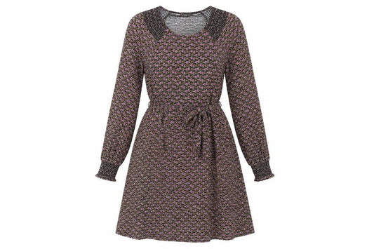 Front view of Boden women’s multicoloured a-line dress, size UK 6
