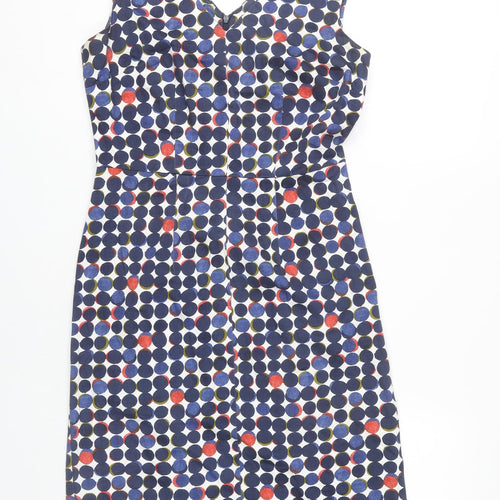 Fenn Wright Manson Women's Polka Dot Sheath Dress Size 10